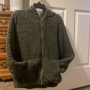 Dazl For Life Est:1994 soft cotton Hooded Teddy Fleece Jacket